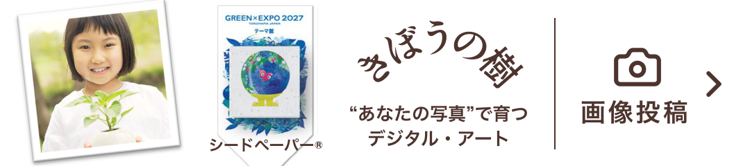 シードペーパー&reg; &ldquo;あなたの写真&rdquo;で育つデジタル・アート 画像投稿